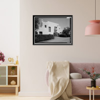 Lou Henry Hoover House, San Juan Hill, Stanford, Santa Clara County, CA - 3, Vintage Print