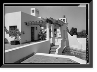 Historic Framed Print, Lou Henry Hoover House, San Juan Hill, Stanford, Santa Clara County, CA - 8,  17-7/8" x 21-7/8"