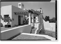 Historic Framed Print, Lou Henry Hoover House, San Juan Hill, Stanford, Santa Clara County, CA - 8,  17-7/8" x 21-7/8"