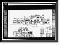 Lou Henry Hoover House, San Juan Hill, Stanford, Santa Clara County, CA - 19, Vintage Wall Art