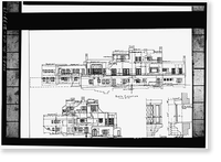 Lou Henry Hoover House, San Juan Hill, Stanford, Santa Clara County, CA - 19, Vintage Wall Art
