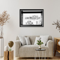 Lou Henry Hoover House, San Juan Hill, Stanford, Santa Clara County, CA - 19, Vintage Wall Art