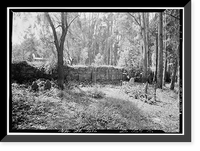 Historic Framed Print, Mission Santa Cruz, Emmet & School Streets, Santa Cruz, Santa Cruz County, CA - 20,  17-7/8" x 21-7/8"