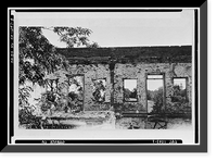 Historic Framed Print, Shasta County Courthouse (Ruins), Shasta, Shasta County, CA - 8,  17-7/8" x 21-7/8"