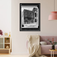 Historic Framed Print, Masonic Hall & Store, Shasta, Shasta County, CA - 3,  17-7/8" x 21-7/8"