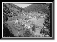 Historic Framed Print, Downieville, General View, Downieville, Sierra County, CA - 2,  17-7/8" x 21-7/8"