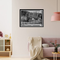 Historic Framed Print, Sierra City Road (House), Downieville, Sierra County, CA - 2,  17-7/8" x 21-7/8"
