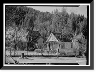 Historic Framed Print, Sierra City Road (House), Downieville, Sierra County, CA - 2,  17-7/8" x 21-7/8"