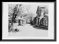 Historic Framed Print, Main Street (Commercial Buildings), Downieville, Sierra County, CA - 5,  17-7/8" x 21-7/8"