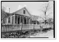 Historic Framed Print, House behind Courthouse, Downieville, Sierra County, CA,  17-7/8" x 21-7/8"