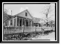 Historic Framed Print, House behind Courthouse, Downieville, Sierra County, CA,  17-7/8" x 21-7/8"