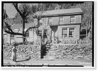 Historic Framed Print, Major Downie House, Downieville, Sierra County, CA,  17-7/8" x 21-7/8"