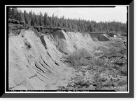 Hydraulic Mine, Downieville vicinity, Sierra County, CA, Historic Print