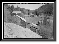 Historic Framed Print, Old Mine, Sierra City, Sierra County, CA,  17-7/8" x 21-7/8"