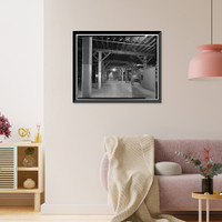 Historic Framed Print, Benicia Arsenal, Storehouse, Comandant's Lane, Benicia Industrial Park, Benicia, Solano County, CA - 2,  17-7/8" x 21-7/8"