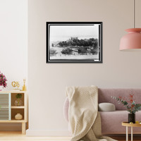 Historic Framed Print, Benicia Arsenal, Storehouse, Comandant's Lane, Benicia Industrial Park, Benicia, Solano County, CA - 6,  17-7/8" x 21-7/8"