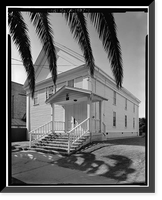 Masonic Temple, 110 West J Street, Benicia, Solano County, CA, Antique Print