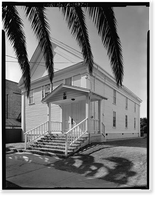 Masonic Temple, 110 West J Street, Benicia, Solano County, CA, Antique Print