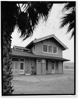 Southern Pacific Passenger Depot, Southeast First & A Streets (moved from CA, Banta), Benicia, Solano County, CA, Historic Print