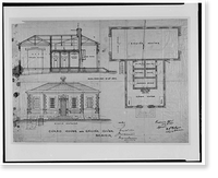 Benicia Arsenal, Guard & Engine House, Benicia, Solano County, CA - 6, Antique Print