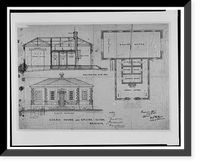 Benicia Arsenal, Guard & Engine House, Benicia, Solano County, CA - 6, Antique Print