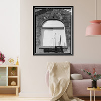 Historic Framed Print, Benicia Arsenal, Storehouses & Engine House, Benicia, Solano County, CA - 4,  17-7/8" x 21-7/8"
