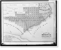 City of Benicia, General Views, Benicia, Solano County, CA, Antique Wall Art