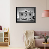 Historic Framed Print, Mare Island Naval Shipyard, Sail Loft, Near State Highway No. 37, Vallejo, Solano County, CA - 3,  17-7/8" x 21-7/8"