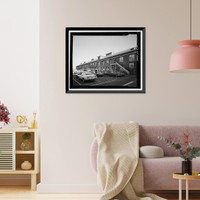 Historic Framed Print, Mare Island Naval Shipyard, Sail Loft, Near State Highway No. 37, Vallejo, Solano County, CA - 3,  17-7/8" x 21-7/8"