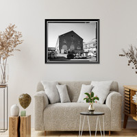 Historic Framed Print, Mare Island Naval Shipyard, Pattern Shop, Near State Highway 37, Vallejo, Solano County, CA - 5,  17-7/8" x 21-7/8"