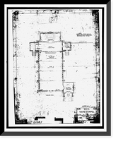 Historic Framed Print, Mare Island Naval Shipyard, St. Peter's Chapel, Walnut Street & Cedar Parkway, Vallejo, Solano County, CA,  17-7/8" x 21-7/8"