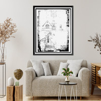 Historic Framed Print, Mare Island Naval Shipyard, St. Peter's Chapel, Walnut Street & Cedar Parkway, Vallejo, Solano County, CA - 2,  17-7/8" x 21-7/8"