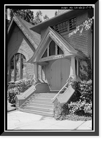 Historic Framed Print, Mare Island Naval Shipyard, St. Peter's Chapel, Walnut Street & Cedar Parkway, Vallejo, Solano County, CA - 4,  17-7/8" x 21-7/8"