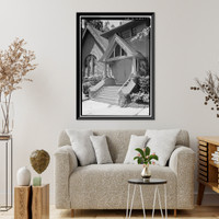 Historic Framed Print, Mare Island Naval Shipyard, St. Peter's Chapel, Walnut Street & Cedar Parkway, Vallejo, Solano County, CA - 4,  17-7/8" x 21-7/8"