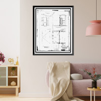 Historic Framed Print, Mare Island Naval Shipyard, St. Peter's Chapel, Walnut Street & Cedar Parkway, Vallejo, Solano County, CA - 4,  17-7/8" x 21-7/8"