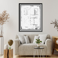 Historic Framed Print, Mare Island Naval Shipyard, St. Peter's Chapel, Walnut Street & Cedar Parkway, Vallejo, Solano County, CA - 4,  17-7/8" x 21-7/8"