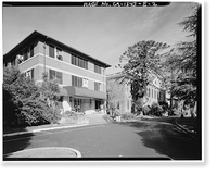 Historic Framed Print, Mare Island Naval Shipyard, Old Administrative Offices, Eighth Street, north side between Railroad Avenue, Vallejo, Solano County, CA,  17-7/8" x 21-7/8"