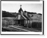 Fort Ross, Russian Chapel, Fort Ross, Sonoma County, CA - 6, Vintage Print