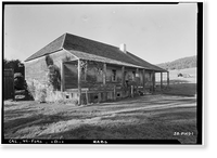 Fort Ross, Russian Barracks, Fort Ross, Sonoma County, CA, Historic Print