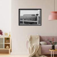 Historic Framed Print, Vallejo Adobe, Adobe Road at Casa Grande, Petaluma vicinity, Sonoma County, CA - 2,  17-7/8" x 21-7/8"