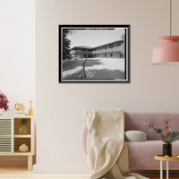 Historic Framed Print, Vallejo Adobe, Adobe Road at Casa Grande, Petaluma vicinity, Sonoma County, CA - 2,  17-7/8" x 21-7/8"