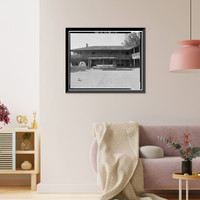 Historic Framed Print, Vallejo Adobe, Adobe Road at Casa Grande, Petaluma vicinity, Sonoma County, CA - 5,  17-7/8" x 21-7/8"