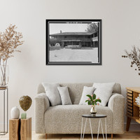 Historic Framed Print, Vallejo Adobe, Adobe Road at Casa Grande, Petaluma vicinity, Sonoma County, CA - 5,  17-7/8" x 21-7/8"