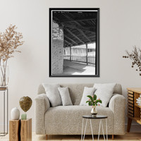 Historic Framed Print, Vallejo Adobe, Adobe Road at Casa Grande, Petaluma vicinity, Sonoma County, CA - 7,  17-7/8" x 21-7/8"