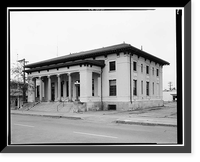 Santa Rosa Post Office & Federal Building, 401 Fifth Street (moved to Seventh Street), Santa Rosa, Sonoma County, CA, Vintage Wall Art