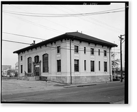 Santa Rosa Post Office & Federal Building, 401 Fifth Street (moved to Seventh Street), Santa Rosa, Sonoma County, CA - 2, Historic Print
