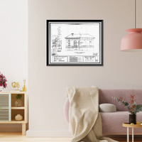 Santa Rosa Post Office & Federal Building, 401 Fifth Street (moved to Seventh Street), Santa Rosa, Sonoma County, CA - 12, Antique Wall Art