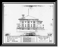 Santa Rosa Post Office & Federal Building, 401 Fifth Street (moved to Seventh Street), Santa Rosa, Sonoma County, CA - 13, Historic Reproduction
