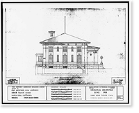 Santa Rosa Post Office & Federal Building, 401 Fifth Street (moved to Seventh Street), Santa Rosa, Sonoma County, CA - 13, Historic Reproduction