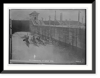 Historic Framed Print, U.S. subs in Gatun Lock - 2,  17-7/8" x 21-7/8"